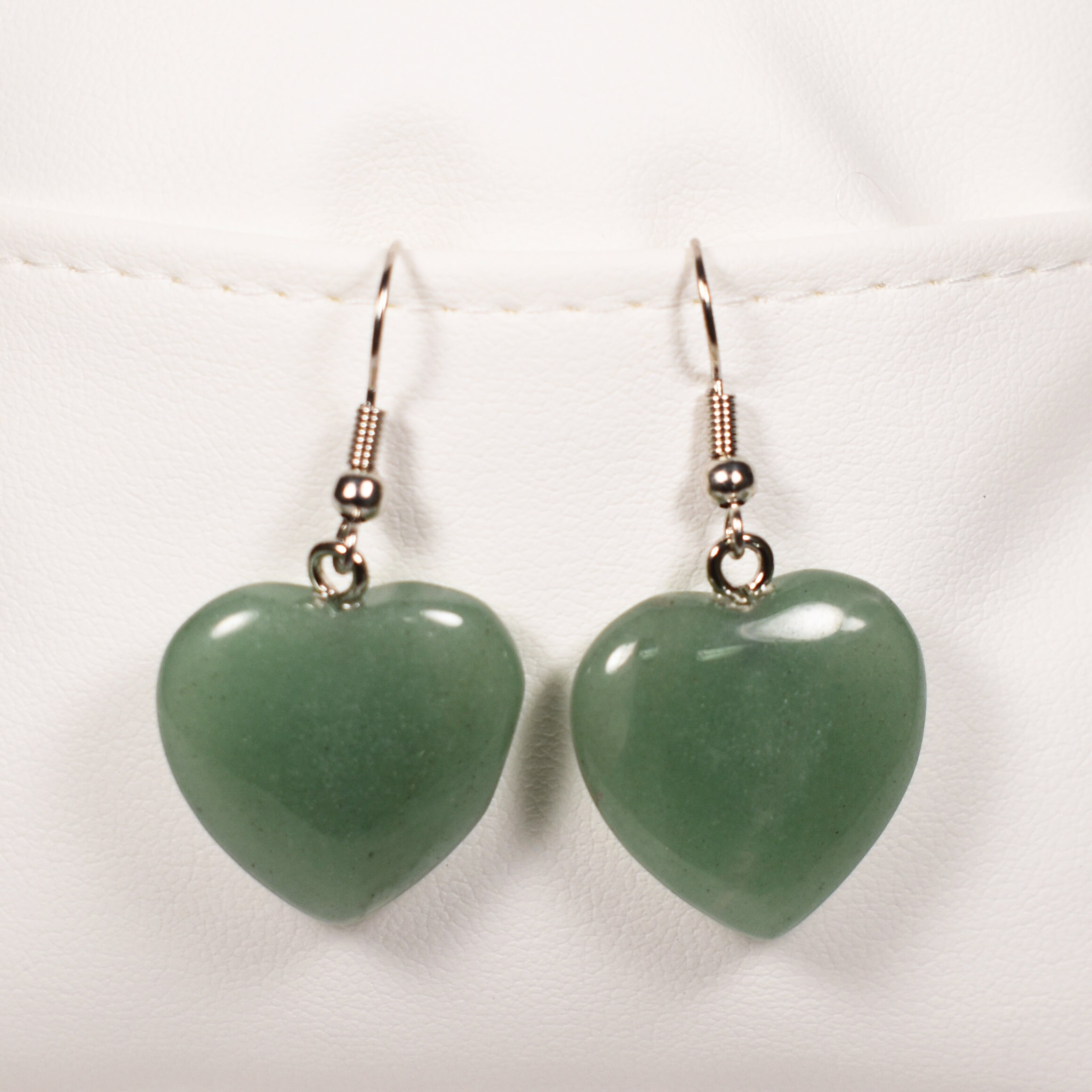 Natural Green Aventurine Earrings Heart Chakra Earrings | Etsy