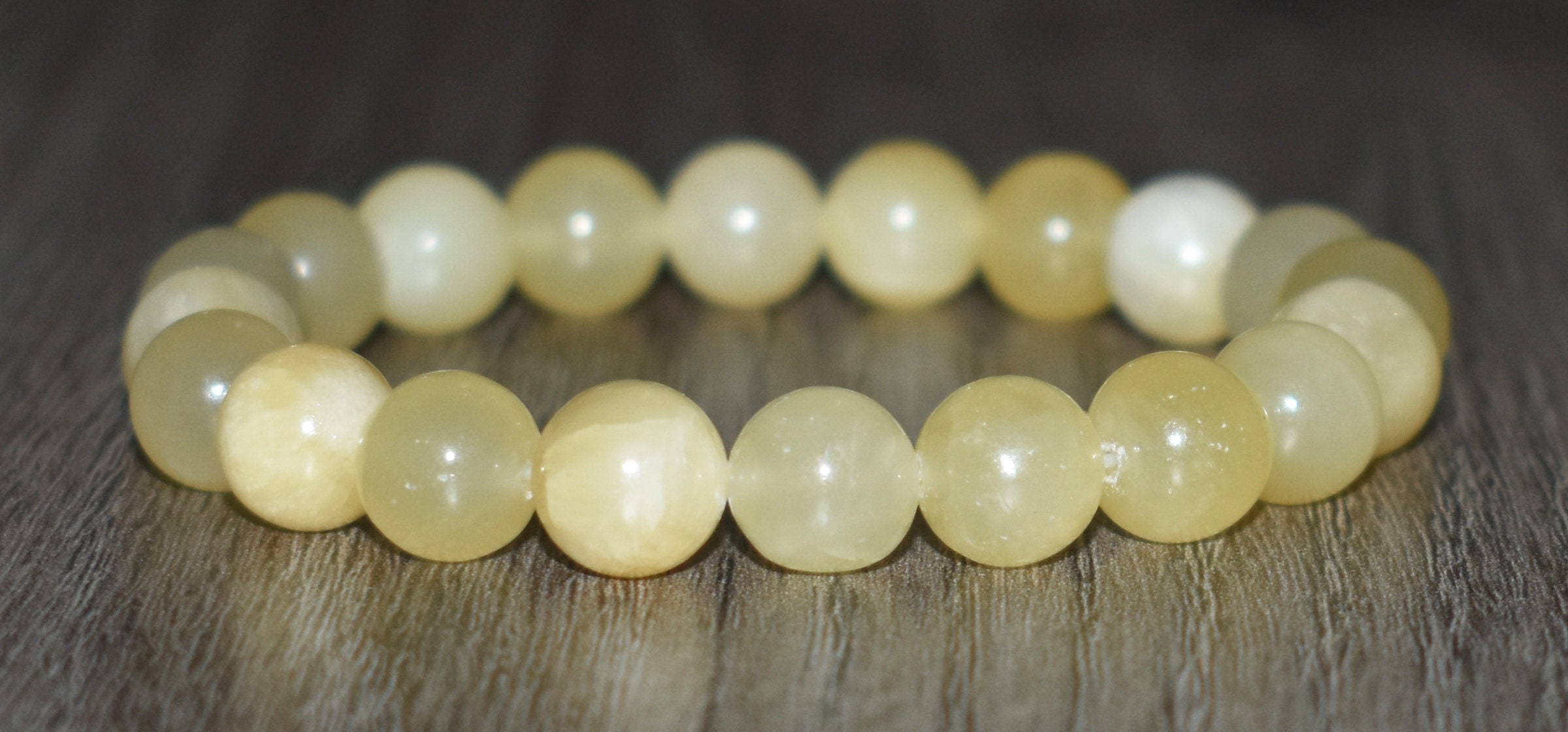 10mm Yellow Jasper Bracelet Protection Bracelet for Women Etsy