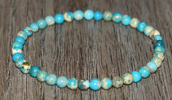 Turquoise Bracelet - Stylish 4mm Beads for Balance & Calmness
