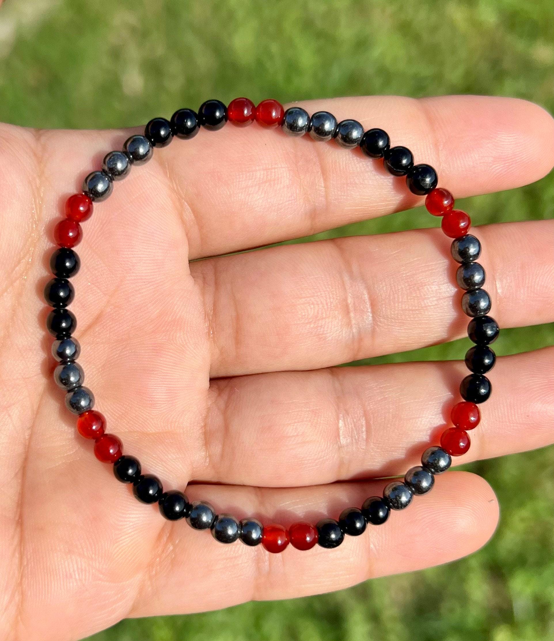 Black Coral Bracelet - Etsy