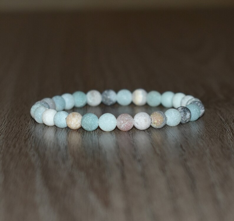 AMAZONITE PEARL PURPOSE 6MM GEMSTONE BRACELET main image 0