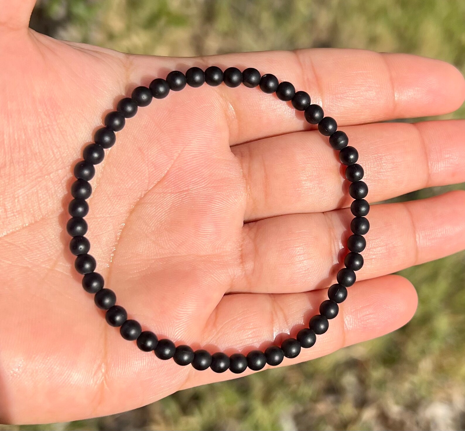 4mm Black Onyx Bracelet for Men Onyx Bracelet Onyx Bracelet Etsy