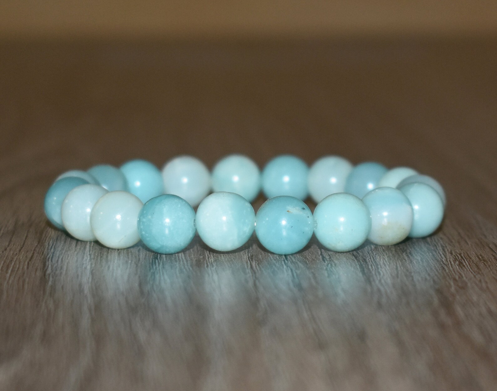 10mm Light Blue Amazonite Bracelet for Women Amazonite Etsy