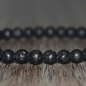 4mm Lava Rock Aromatherapy Bracelet, Essential Oil Diffuser image 4