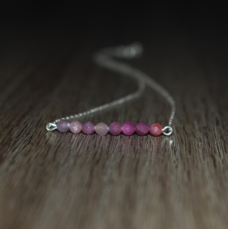 July Ruby Necklace main image 0