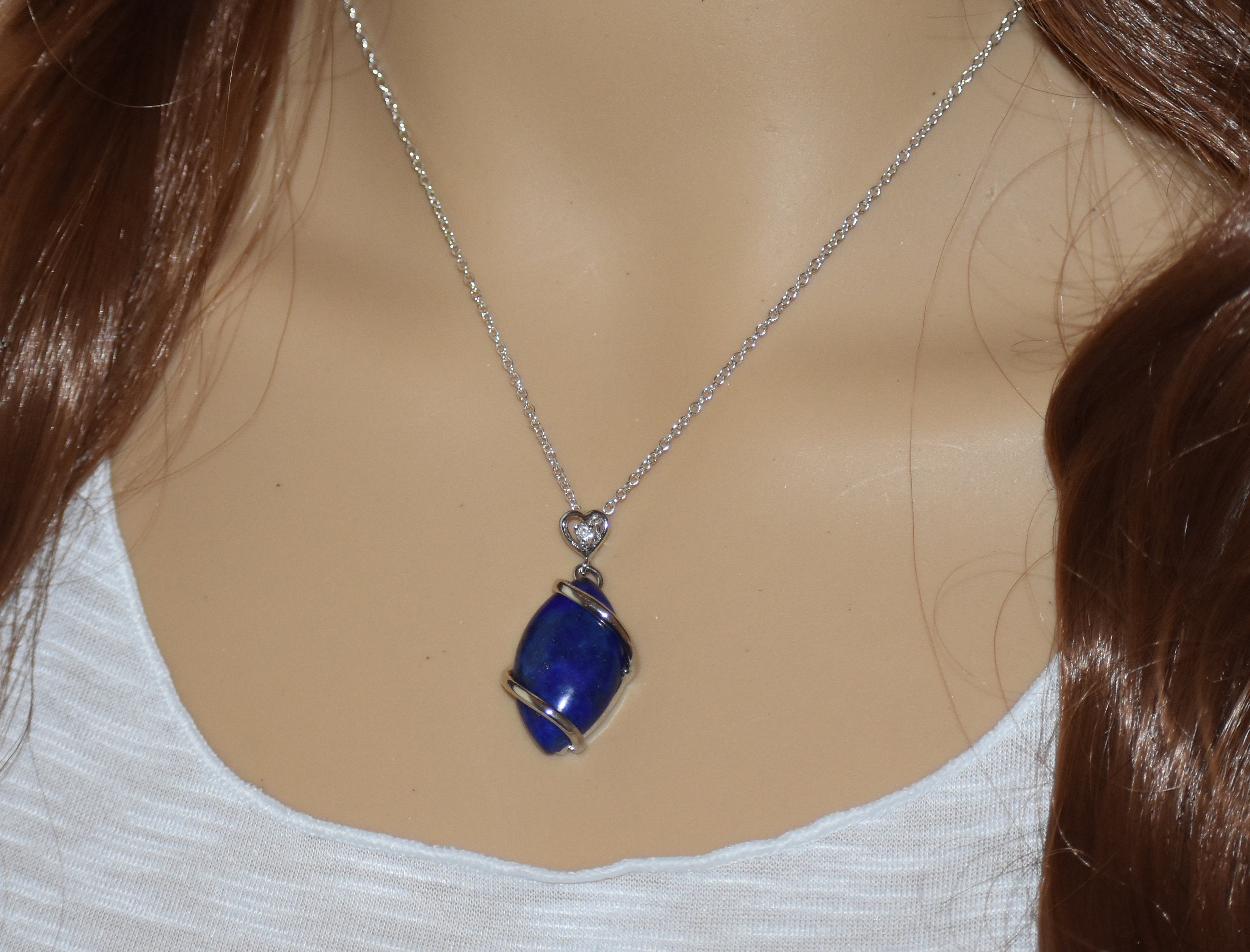 Lapis Lazuli Bar Necklace