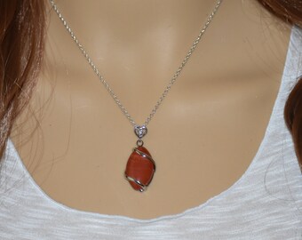 Red Jasper Necklace - Etsy
