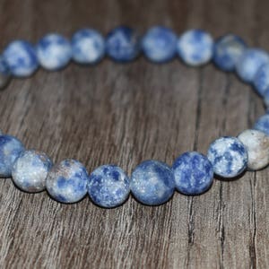 Matte Sodalite Bracelets for Women Mens Bracelet Men Bracelet - Etsy