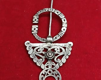 Antique Silver North African Maghreb Berber Fibula