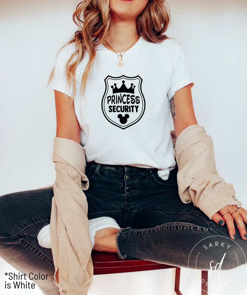 Disney World Shirt Princess Security Bella & Canvas 3001 Adult Unisex ...