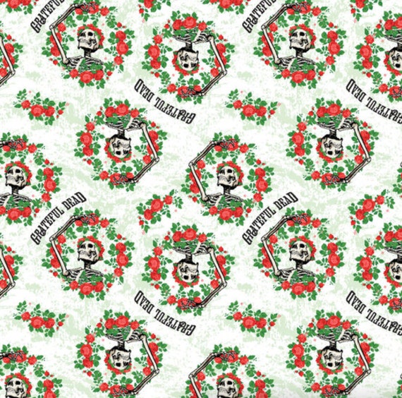 Grateful Dead Cotton Fabric by the Yard Etsy Australia