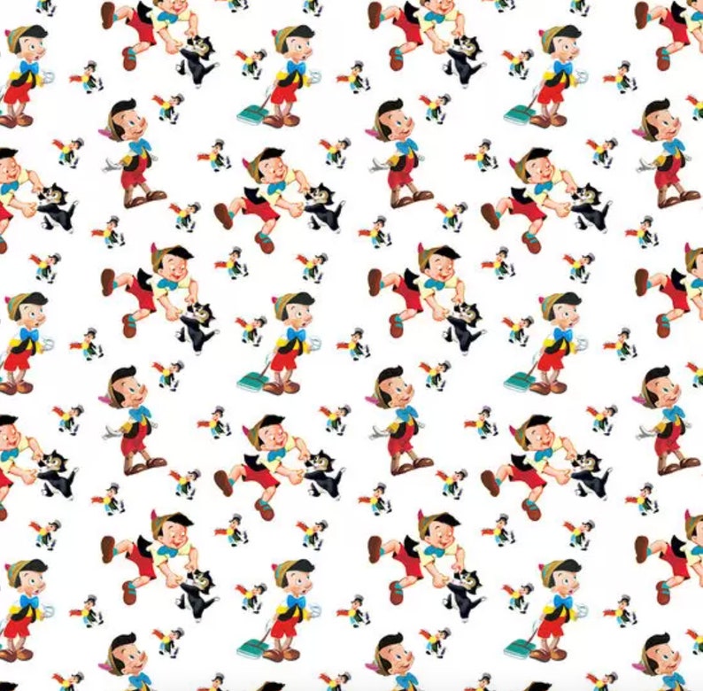 Disney Inspired Pinocchio 100/% Cotton Custom Dog Bandana