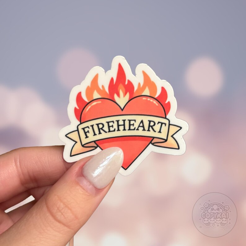 Fireheart Sticker Aelin Fireheart Sticker, Throne of Glass, SJM, Celaena Sardothien ...