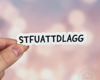 STFUATTDLAGG Sticker: Spicy Romantasy Book Lover Gift