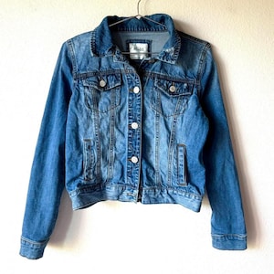 Mudd Vintage y2k 2000s Blue Denim Jean Jacket Women's Small