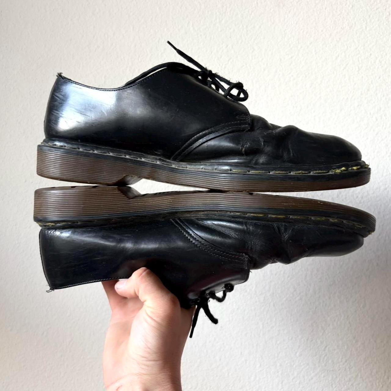 Dr Martens mens Oxford shoes made in england black 461 vintage US mens sz 9 doc DR. MARTENS 1461 Black Leather Oxfords Made in England US 8  main image 4