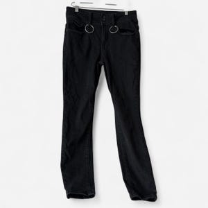 Hot Topic Super Skinny Jeans Black Denim with Rings - Women's Small