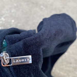 Lauren Ralph Lauren Sweat à capuche zippé en velours noir Femme Medium image 2