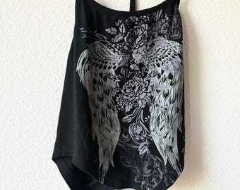 ブラックホルタートップ レディース Sサイズ エモグラフィックタンクトップ