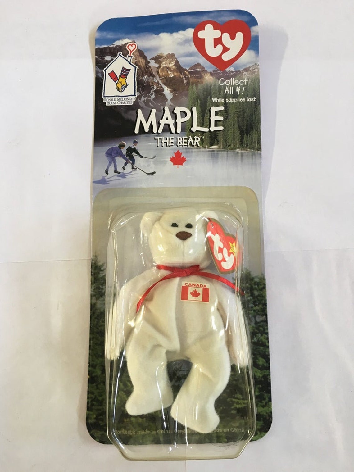 MAPLE The Bear / 1999 Vintage McDonalds Ty Teenie Beanie Baby Etsy España