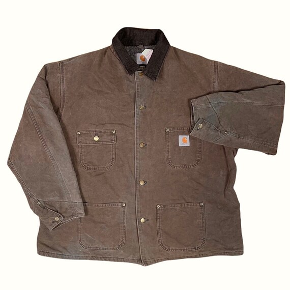 Carhartt | Blanket Lined Canvas Barn Coat Jacket | USA Made | Men's XXL