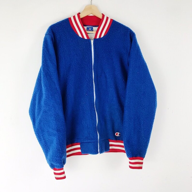 red white and blue champion hoodie