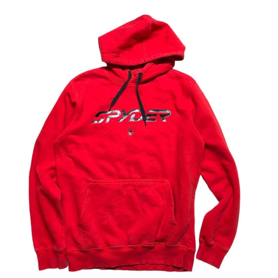 Spyder snowboarding red hoodie sweatshirt men's Me
