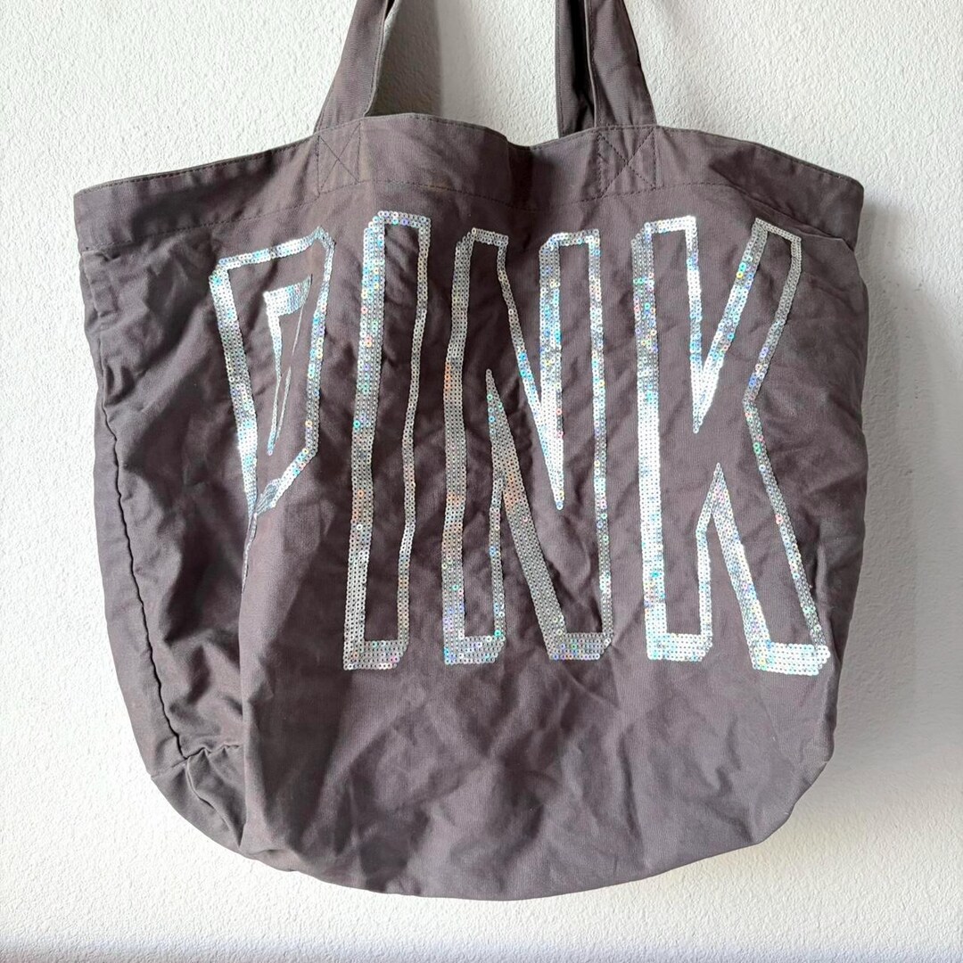 Sac Fourre-tout Juicy Couture Rose Et Noir - Grand Modèle à Paillettes (neuf Avec étiquettes)