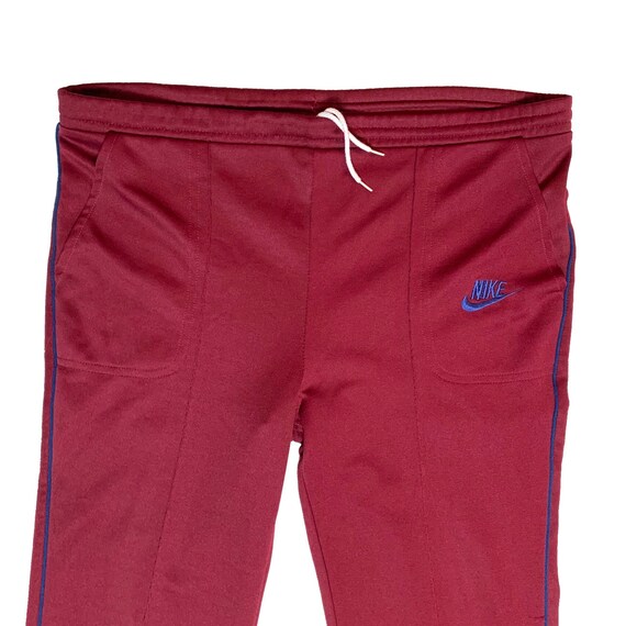 NIKE 80s Vintage Maroon Red Drawstring 