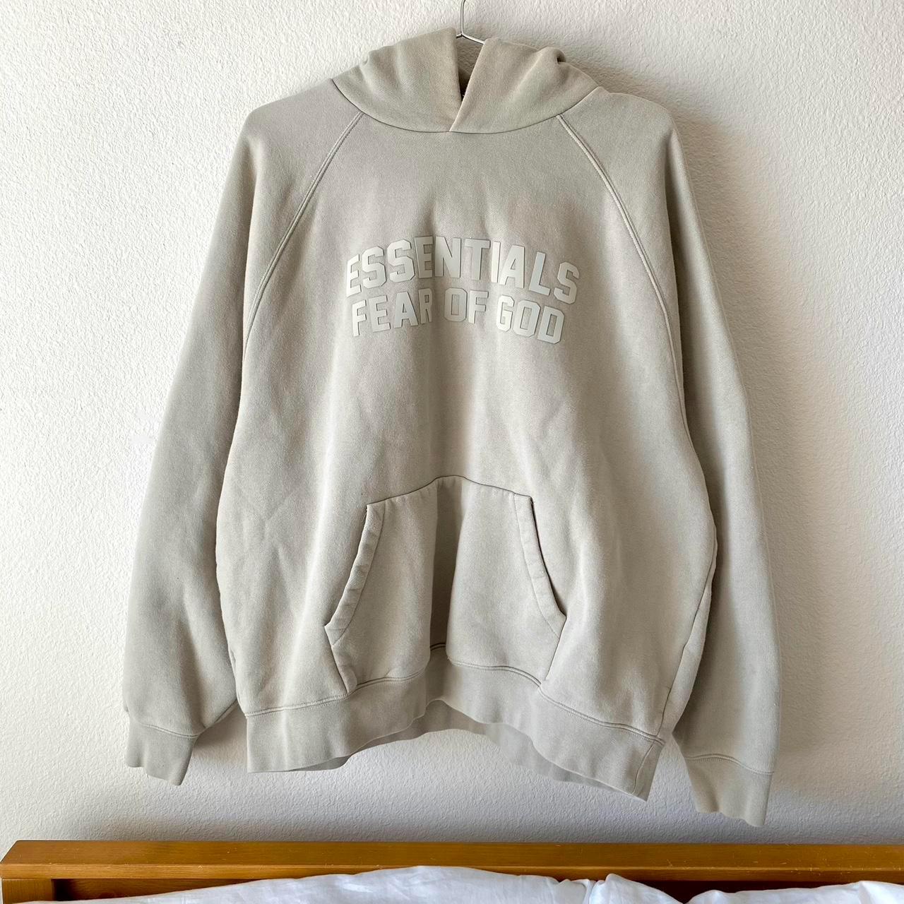 Fear of God Essentials Cream Hoodie - Etsy