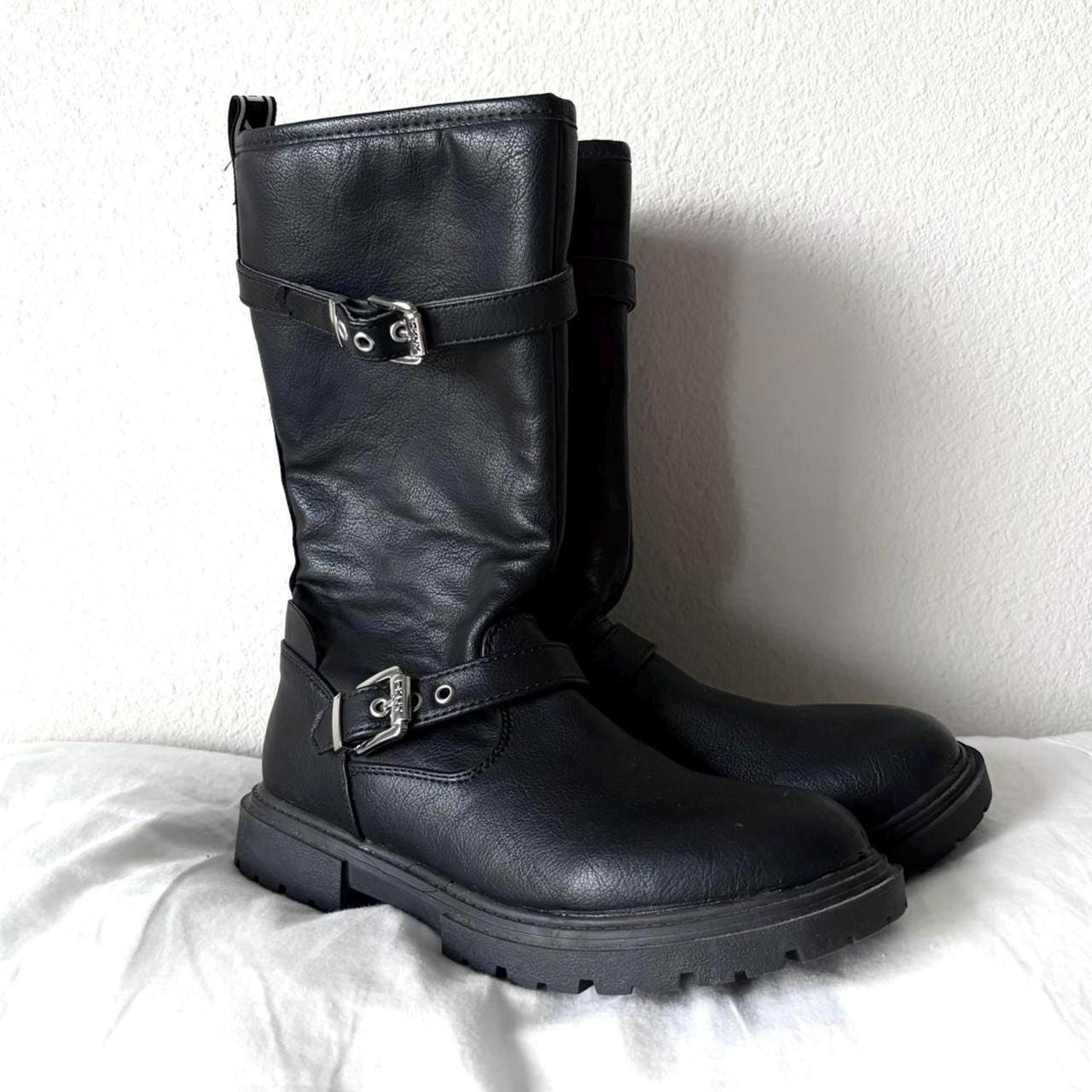 Bottines DKNY En Cuir Noir - Talons Fins - Taille 38.5 EU / 7 US - Occasion Bon état