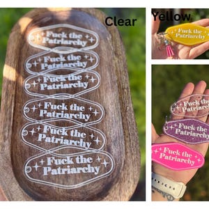 Fuck The Patriarchy Keychain image 8