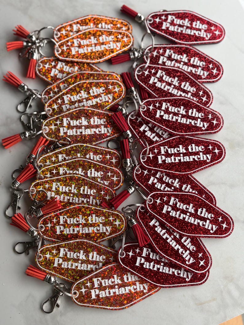 Fuck The Patriarchy Keychain image 9