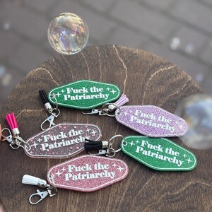 Fuck The Patriarchy Keychain image 5