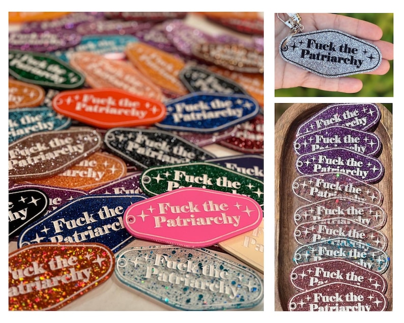 Fuck The Patriarchy Keychain image 7
