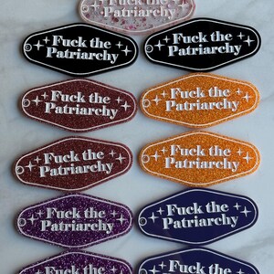 Fuck The Patriarchy Keychain image 4