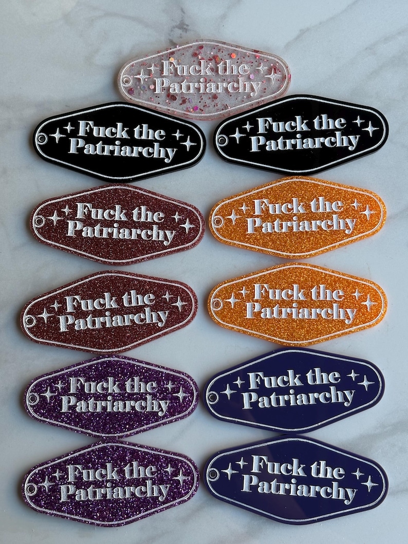 Fuck The Patriarchy Keychain image 4