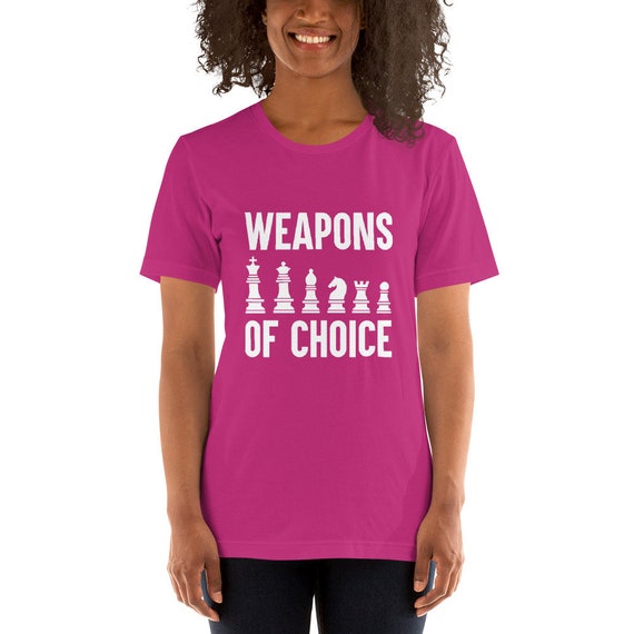 Armes de choix chemise d’échecs d’échecs d’échecs joueur Tshirt d’échecs pièces jeu chemise manches courtes T-Shirt unisexe 549e93 Armes de choix chemise d’échecs d’échecs d’échecs joueur Tshirt d’échecs pièces jeu chemise manches courtes T-Shirt unisexe 549e93