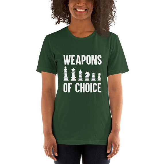 Armes de choix chemise d’échecs d’échecs d’échecs joueur Tshirt d’échecs pièces jeu chemise manches courtes T-Shirt unisexe 549e93 Armes de choix chemise d’échecs d’échecs d’échecs joueur Tshirt d’échecs pièces jeu chemise manches courtes T-Shirt unisexe 549e93