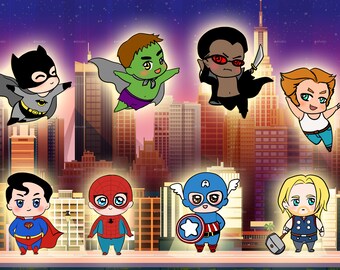 Flying Superhero Clipart, Superheroes Kids Clipart, Superheroes Clipart, Super Hero Clipart, Superhero Boys,Cute superhero | PESU_01M