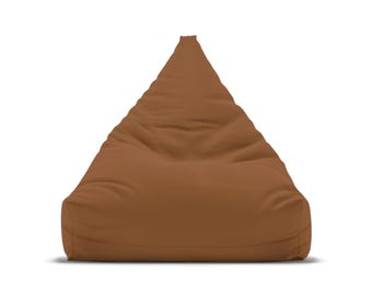 Funda para sillón tipo puf, decoración del hogar, muebles acogedores para la sala de estar, regalo único para inauguración de casa, funda para cojín de suelo color óxido