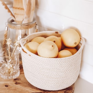 Coastal Hampton Rope Baskets Gift Ideas Table Decor Home Decor Housewarming Gifts Plant basket