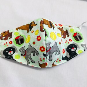 Protective Face Mask Special Patterns 100% Cotton with 3 Layers with Pocket for Filter Insert Made In USA, Washable and Reusable