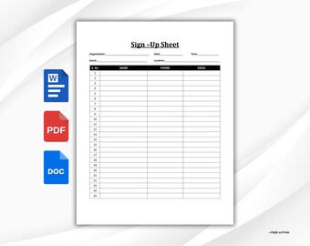 Xbox Sign Up Form.pdf Printable Sign up Sheet, Fillable Sign Up, Instant Download, Digital ...