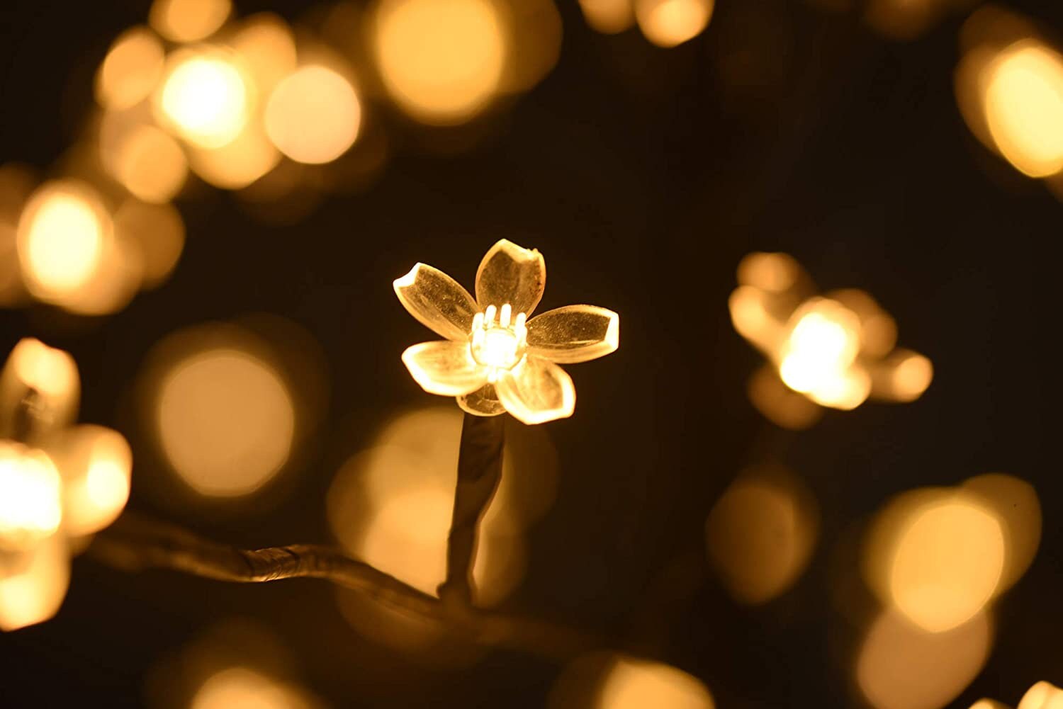 6ft Pre Lit Cherry Blossom Tree With 208 LED Lights Warm White for Home