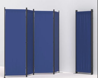 4 Panels Folding Room divider 88" x 67.5" 3 different color privacy screen room partition for indoor outdoor use