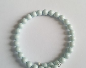 Sky blue pearl bracelet