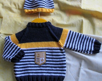 knitted sea baby sweater