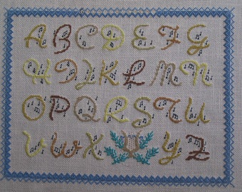 Brain clutter cross stitch alphabet 5