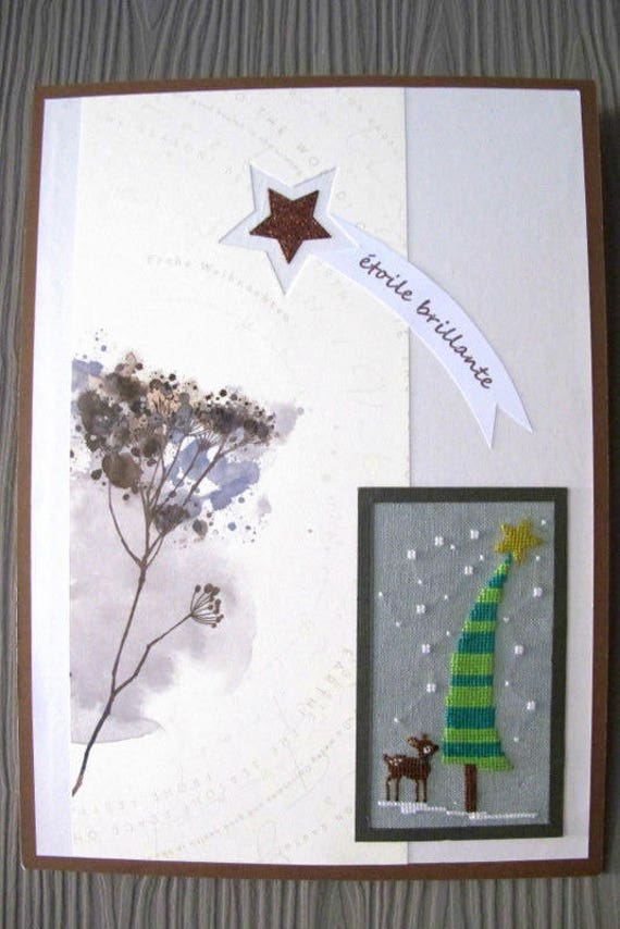 Tableau Étoile Brillante Gris et Marron